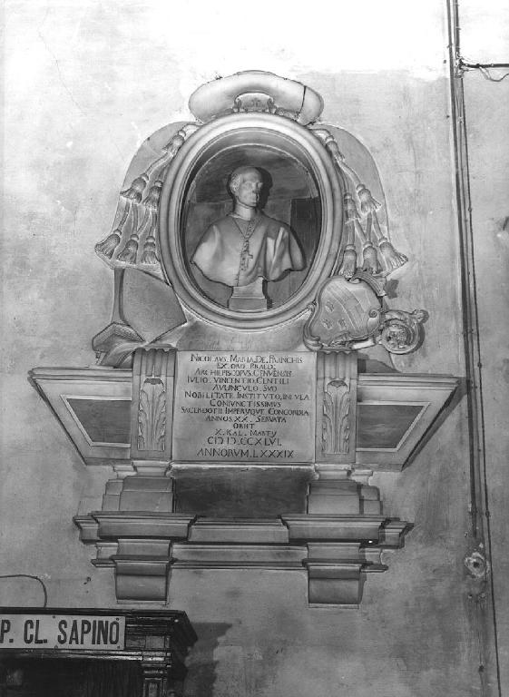 monumento funebre, opera isolata di Bocciardo Pasquale (metà sec. XVIII)