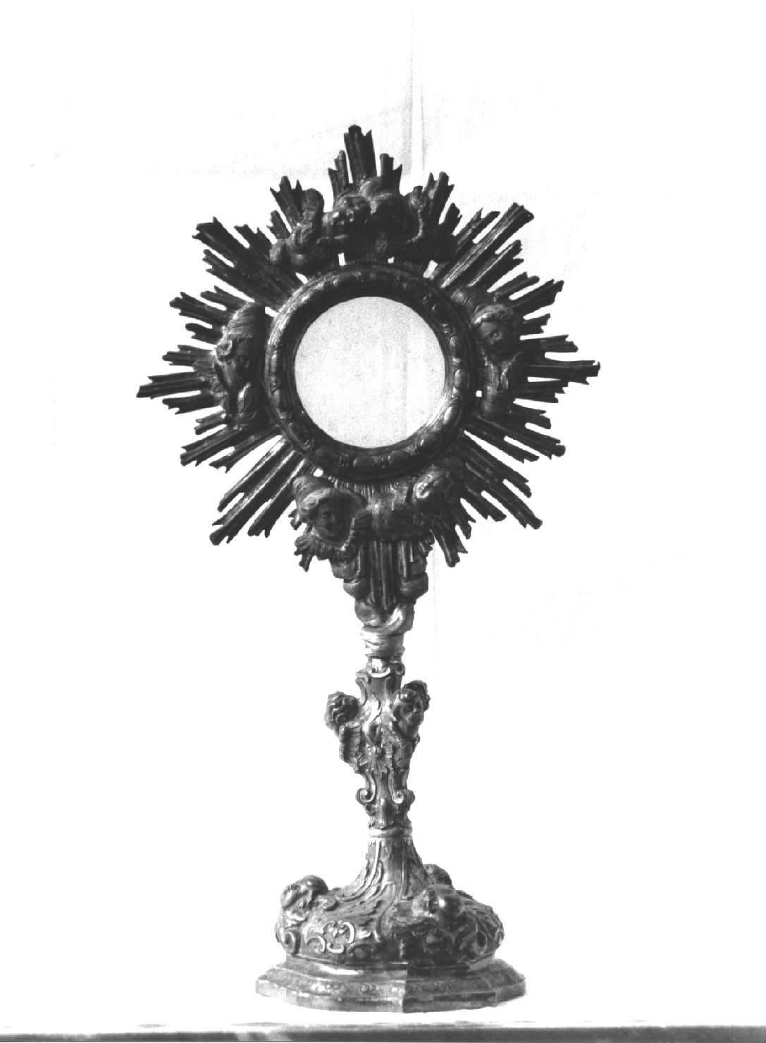 ostensorio - a raggiera, opera isolata - PRODUZIONE GENOVESE (seconda metà sec. XVIII)