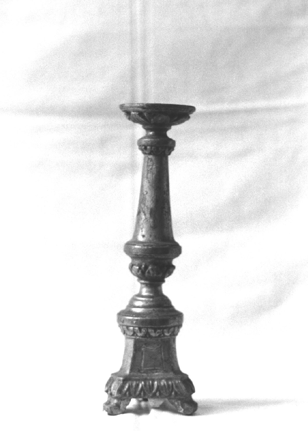 candeliere d'altare, opera isolata - PRODUZIONE LIGURE (sec. XIX)