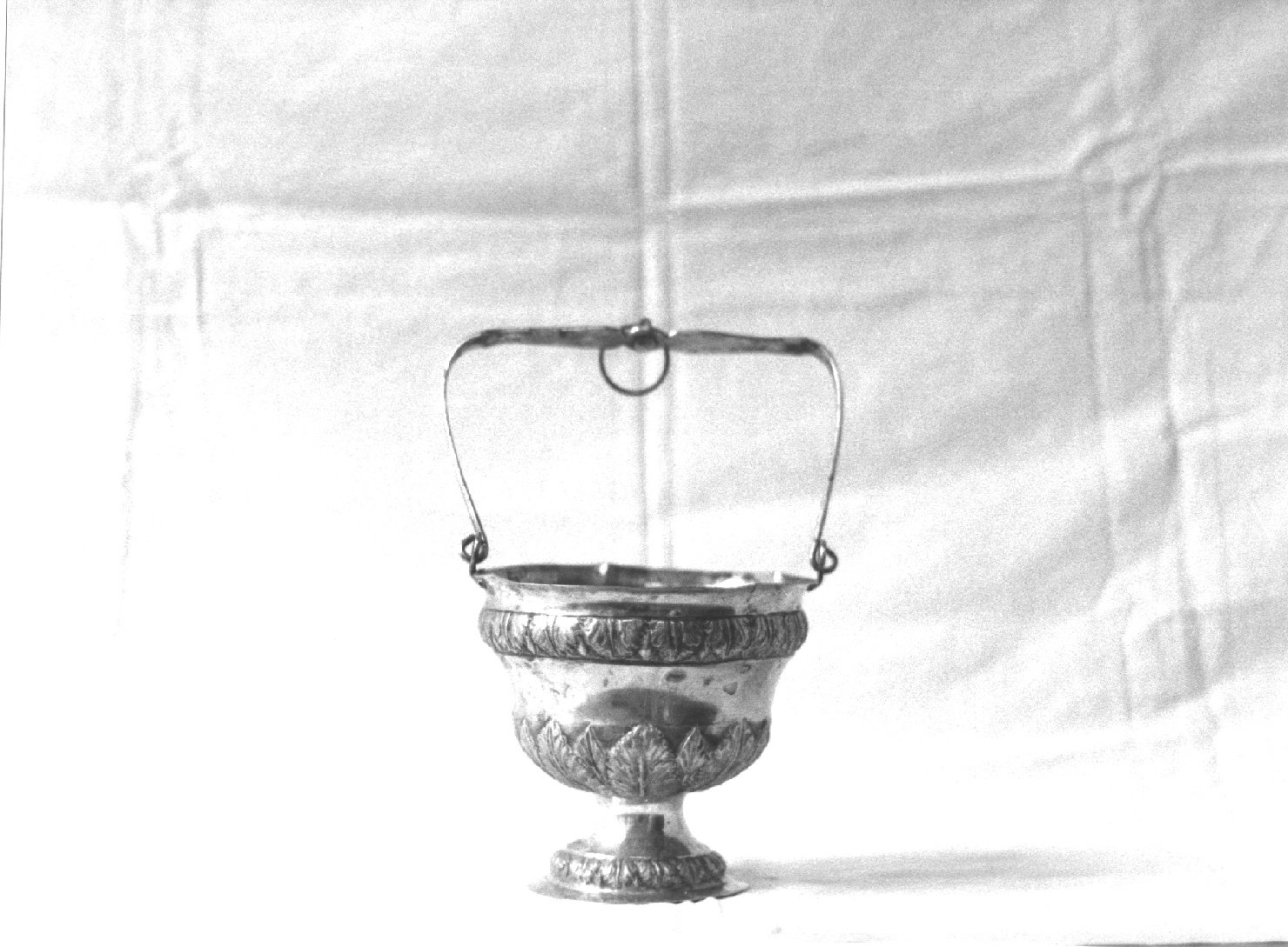 secchiello per l'acqua benedetta, opera isolata - PRODUZIONE GENOVESE (secondo quarto sec. XIX)