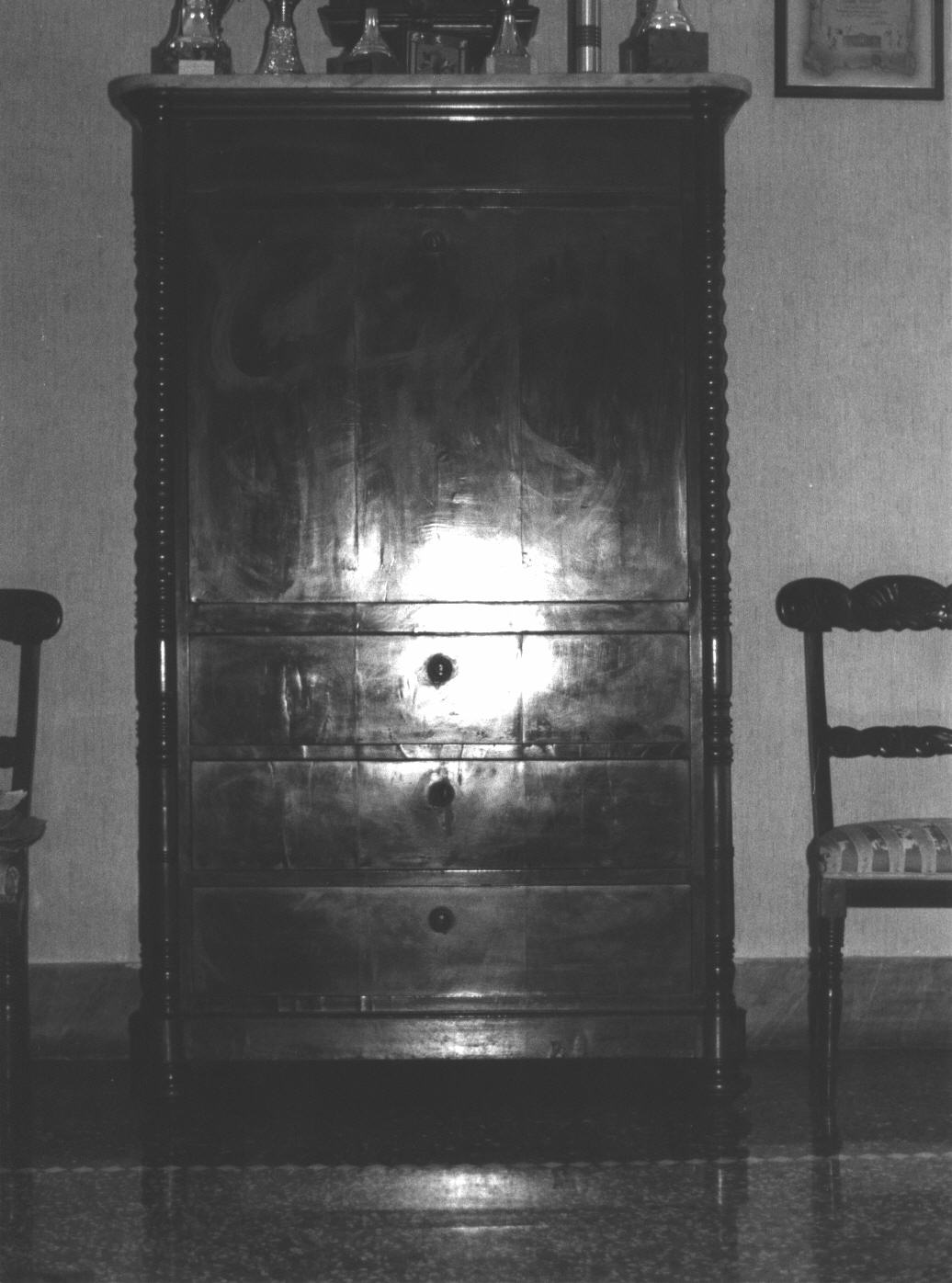 secrétaire - a ribalta, opera isolata - manifattura genovese (secondo quarto sec. XIX)