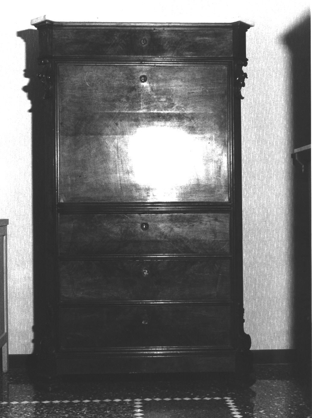 secrétaire - a ribalta, opera isolata - PRODUZIONE LIGURE (seconda metà sec. XIX)