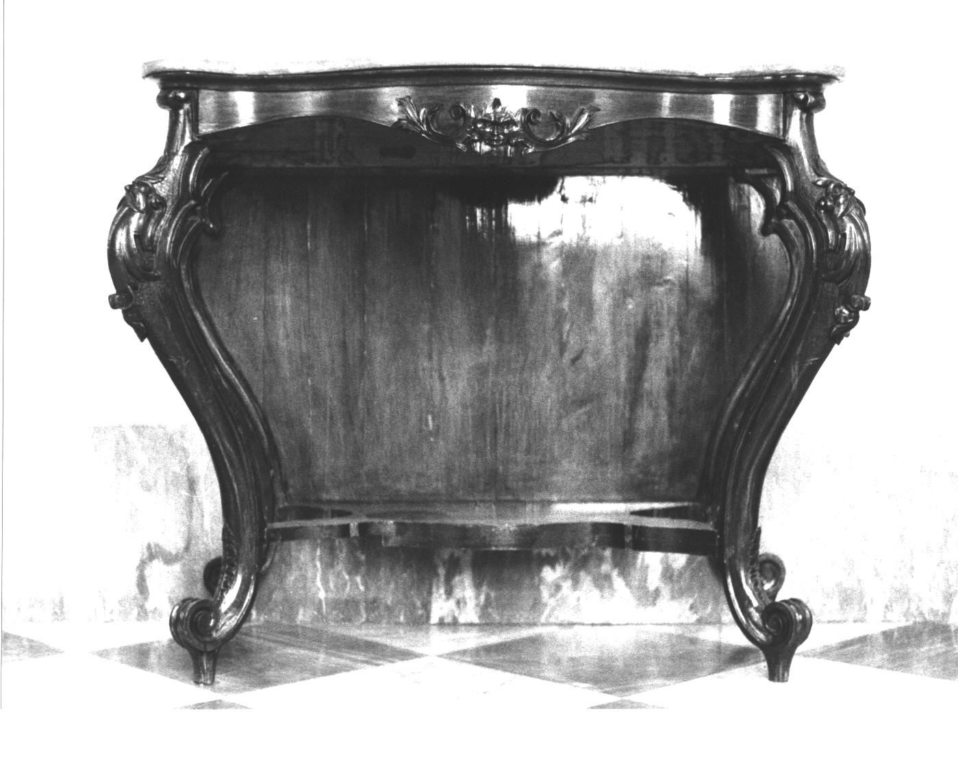 console, opera isolata - PRODUZIONE LIGURE (seconda metà sec. XIX)