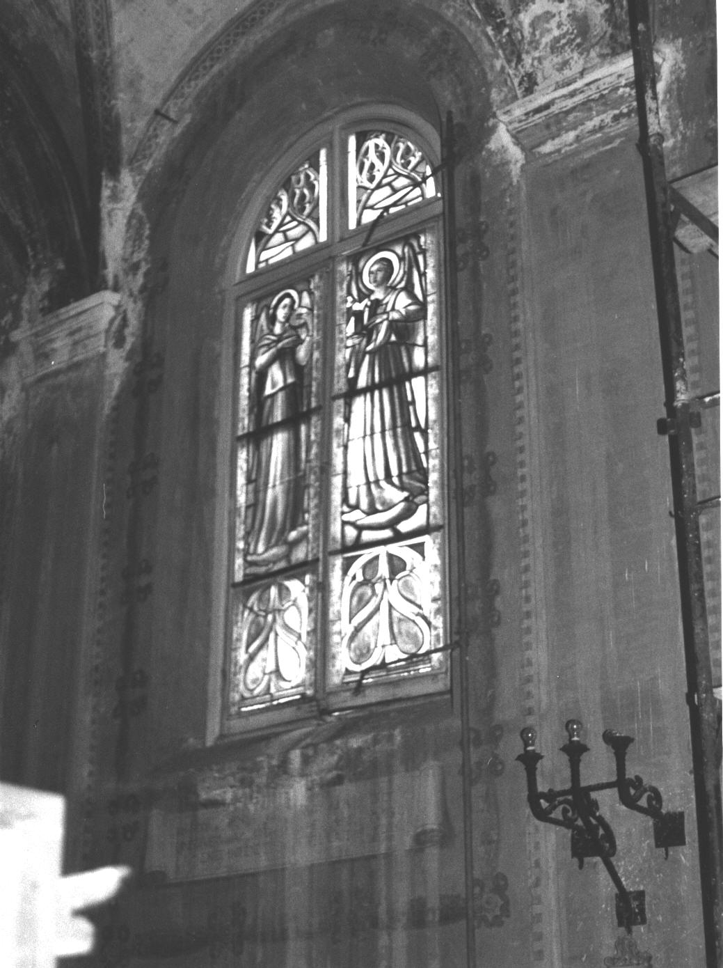 ANGELI MUSICANTI (anta a vetri, serie) - PRODUZIONE LIGURE (secondo quarto sec. XX)