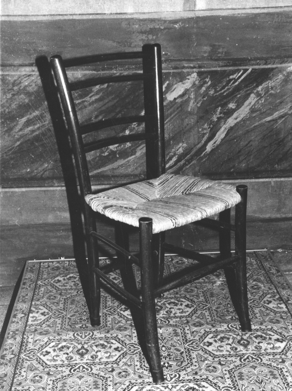 sedia, serie - ambito CHIAVARESE (fine/inizio secc. XIX/ XX)