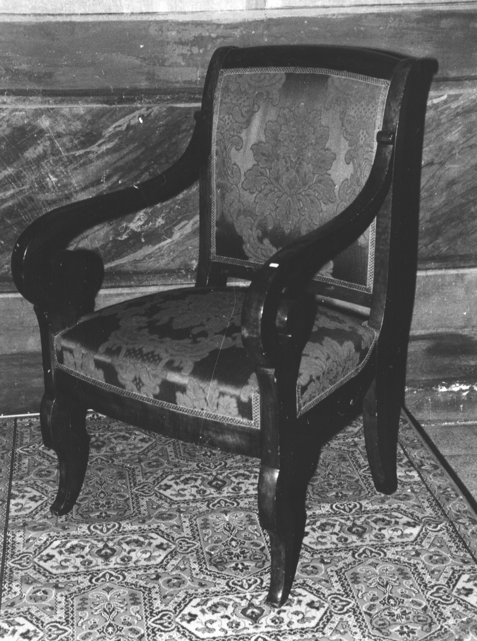 sedia - a braccioli, serie - PRODUZIONE LIGURE (secondo quarto sec. XIX)