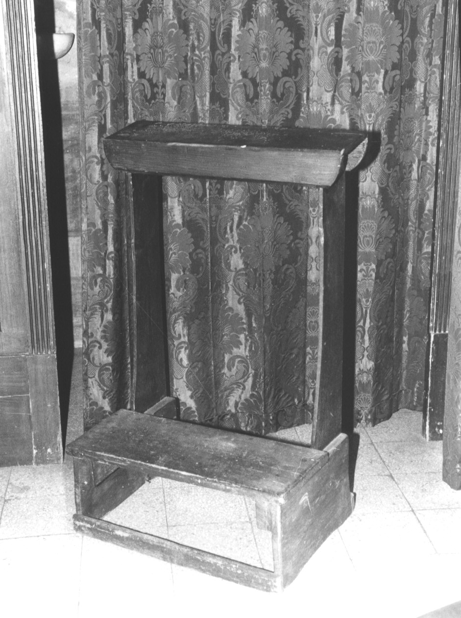 inginocchiatoio, opera isolata - PRODUZIONE LIGURE (fine sec. XIX)