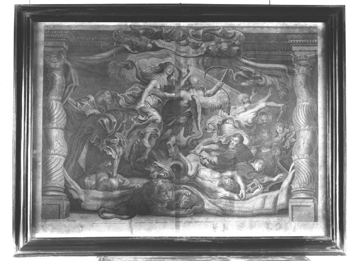 IL TEMPO CHE FA TRIONFARE LA VERITA' SULLE ERESIE (stampa, elemento d'insieme) di Rubens Pieter Paul, Lommelin Adriaen (sec. XVII)