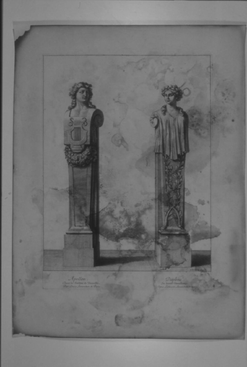 BUSTI RAFF. APOLLO E DAFNE (stampa) di Lepautre Jean, Lerambert Louis (sec. XVII)