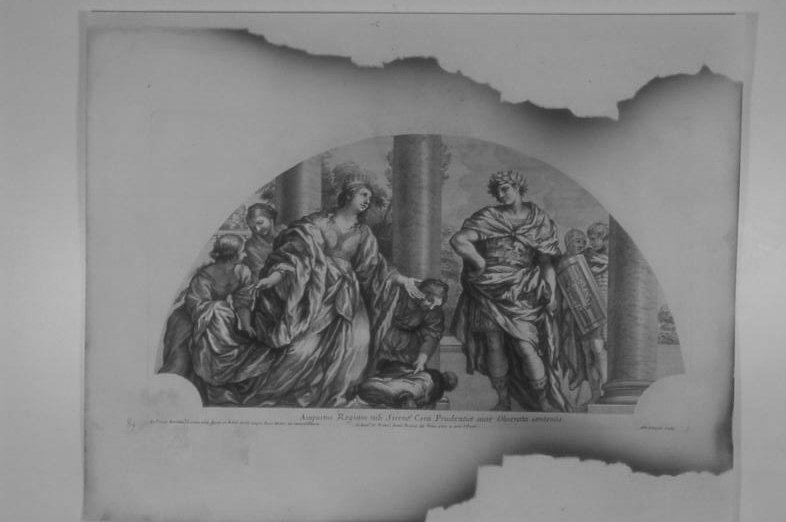 AUGUSTO E CLEOPATRA (stampa, serie) di Clouwet Albertus, Berrettini Pietro detto Pietro da Cortona (sec. XVII)