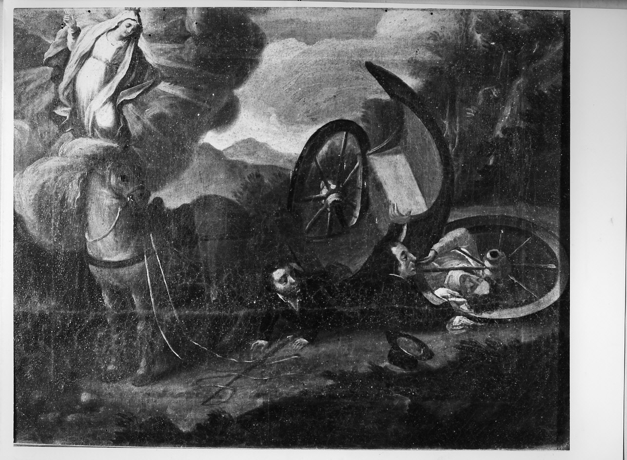 miracolo della Madonna (ex voto, opera isolata) - ambito italiano (prima metà sec. XIX)