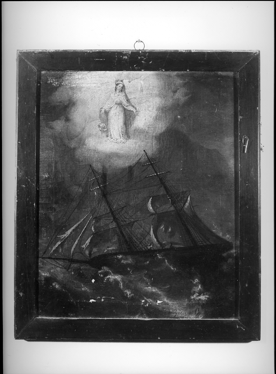 miracolo della Madonna (ex voto, opera isolata) - ambito italiano (terzo quarto sec. XIX)