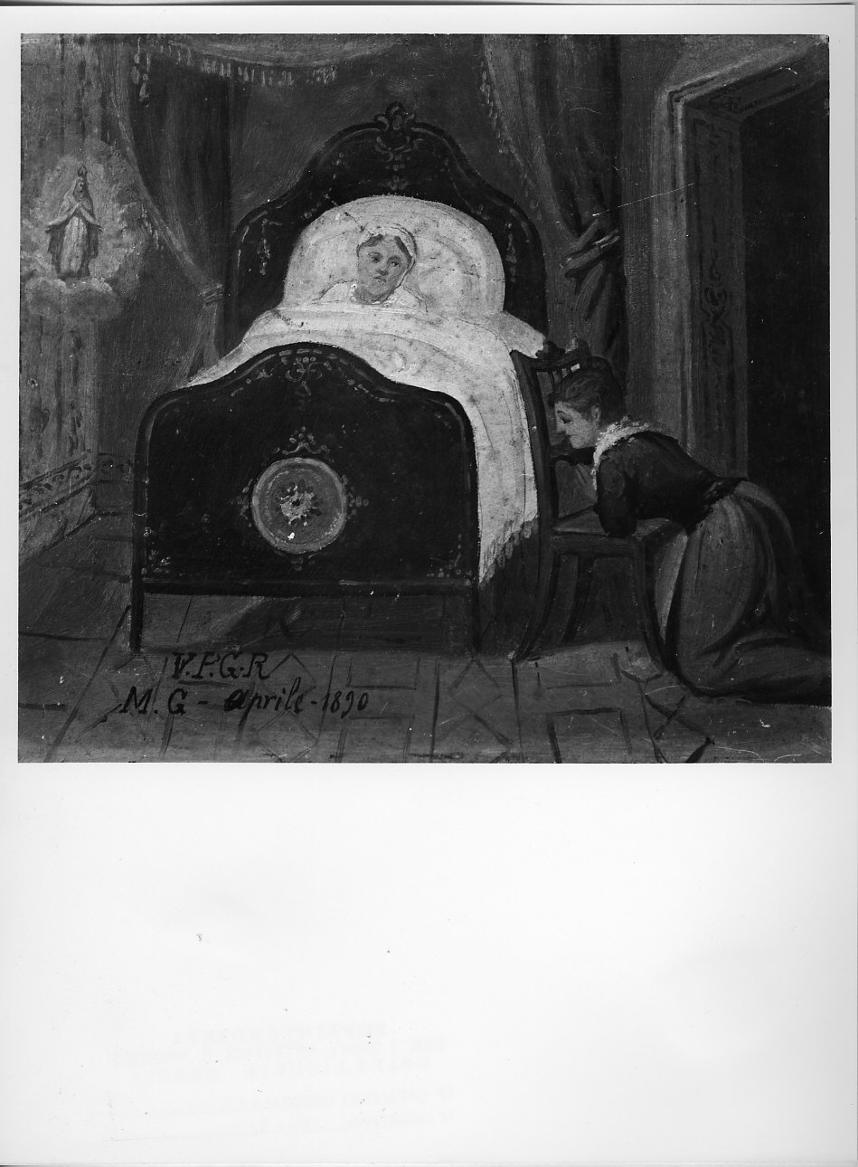 miracolo della Madonna (ex voto, opera isolata) - ambito italiano (sec. XIX)