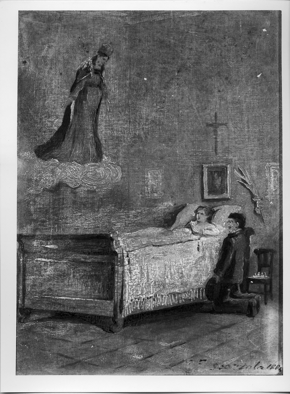 miracolo della Madonna (ex voto, opera isolata) - ambito italiano (sec. XIX)