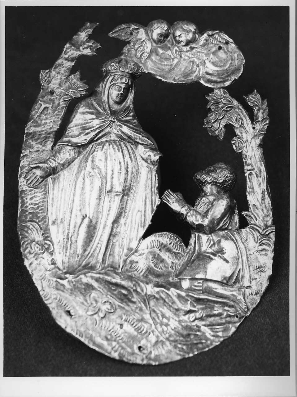 apparizione della Madonna della Misericordia ad Antonio Botta (ex voto, opera isolata) - bottega ligure (fine/inizio secc. XVIII/ XIX)