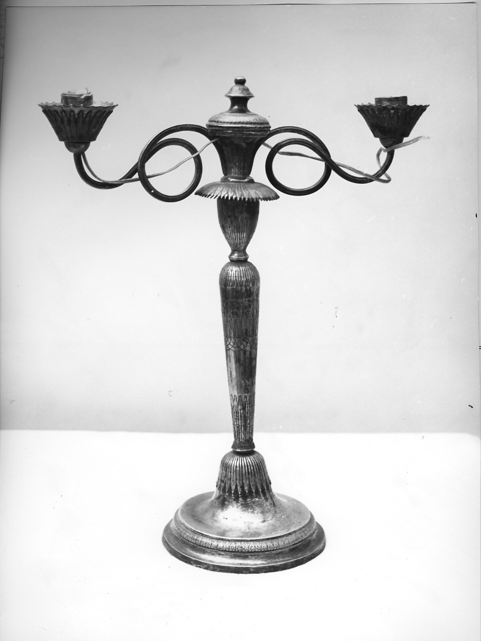 motivi decorativi vegetali (doppiere, opera isolata) - bottega italiana (sec. XIX)