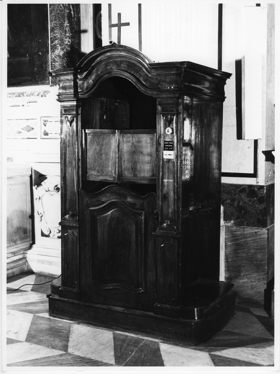 confessionale, coppia - bottega ligure (inizio sec. XX)