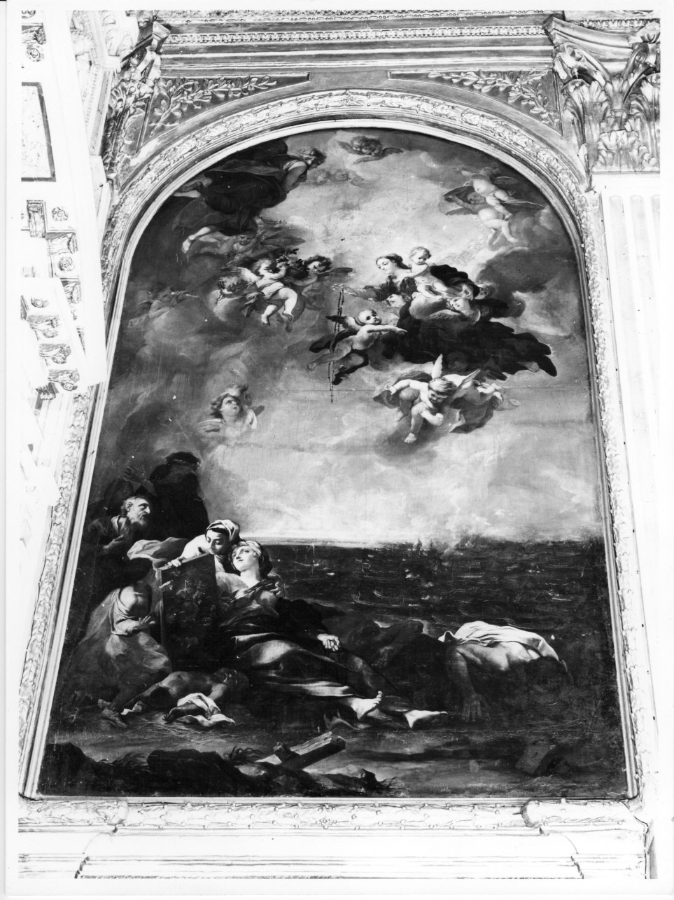 battaglia di Lepanto (dipinto, opera isolata) - ambito ligure (sec. XVIII)