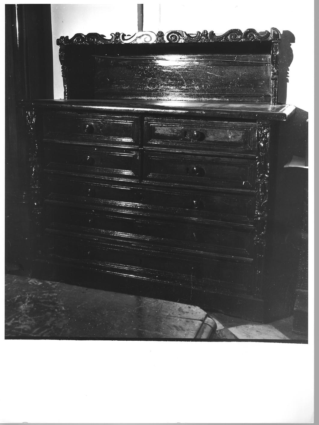 motivi decorativi a volute (cassettone, opera isolata) - bottega ligure (fine sec. XIX)