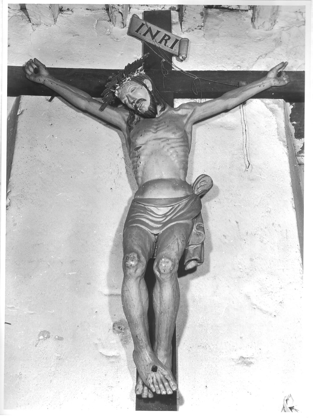 Cristo crocifisso (crocifisso, opera isolata) - bottega ligure (sec. XIX)