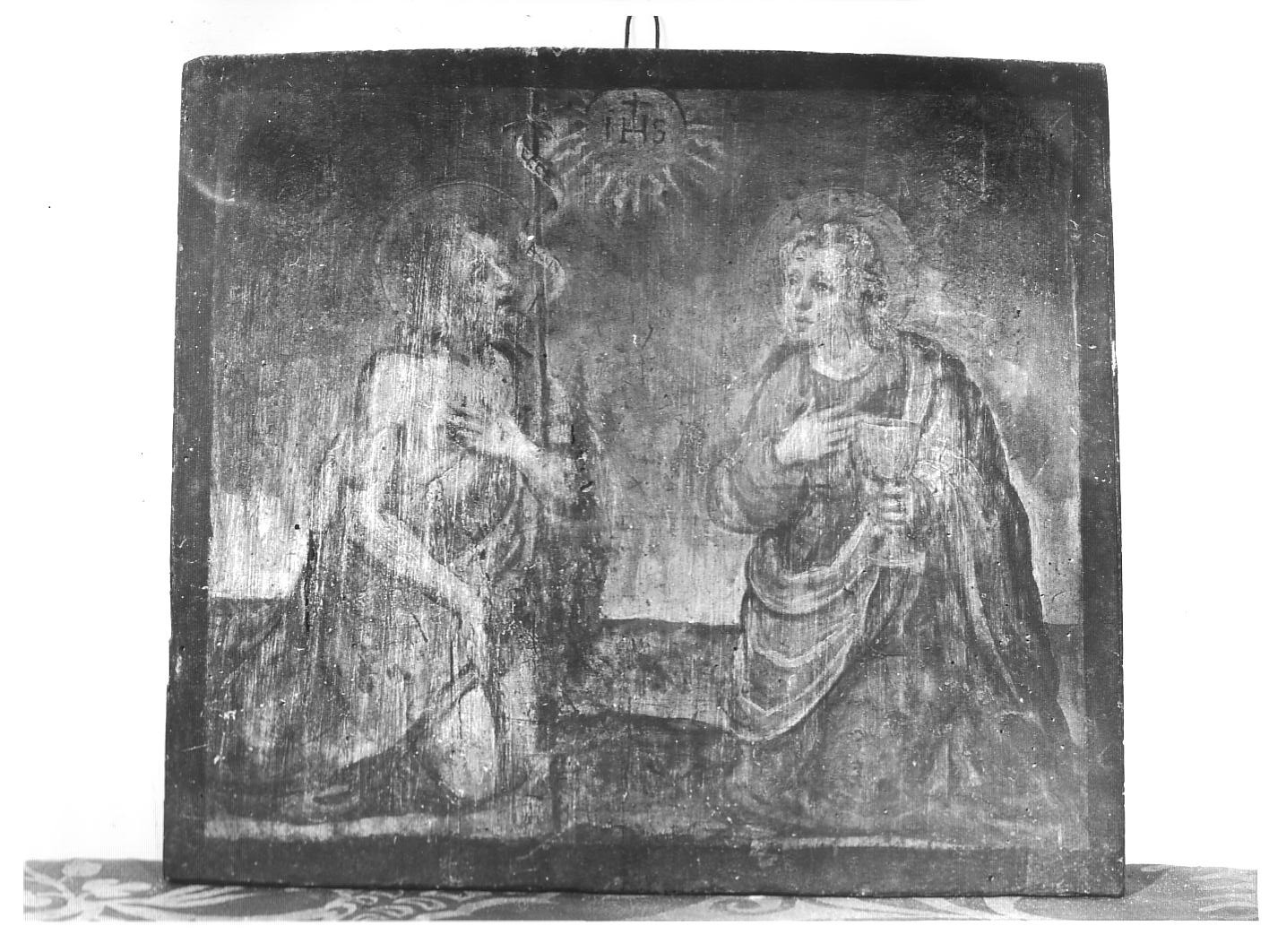 San Giovanni Battista con Santa Fede (dipinto, opera isolata) - ambito ligure (sec. XIX)