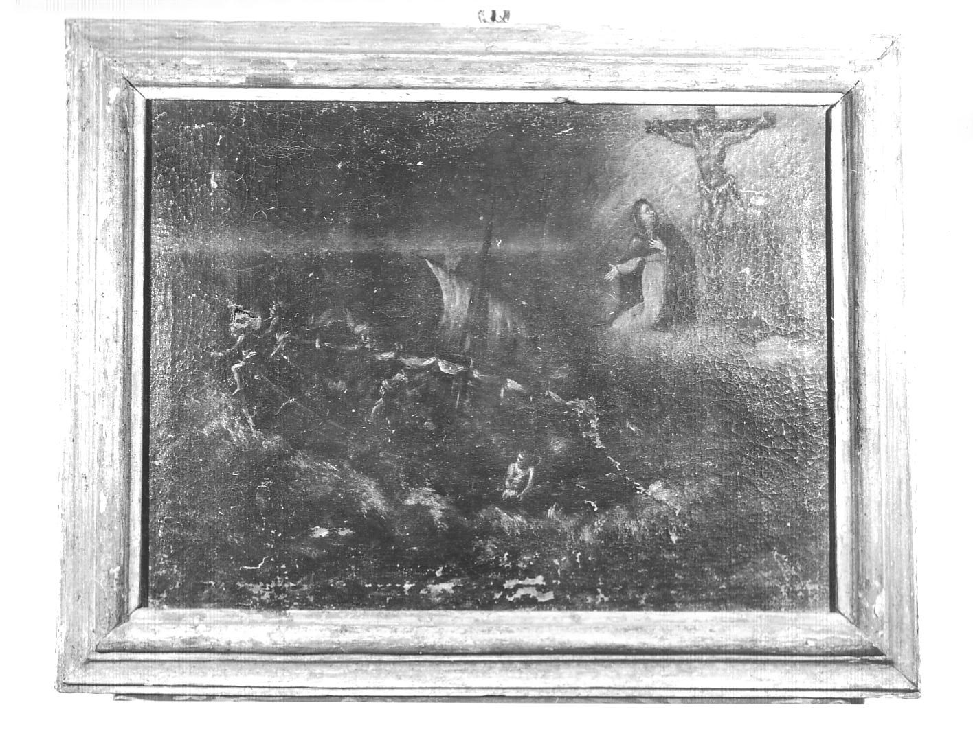 miracolo del mare (dipinto, opera isolata) - ambito ligure (sec. XIX)