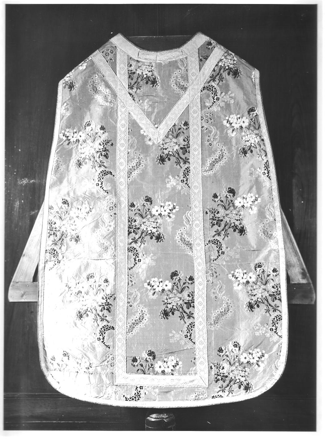 motivi decorativi vegetali (paramento liturgico, insieme) - manifattura ligure (fine sec. XVIII)