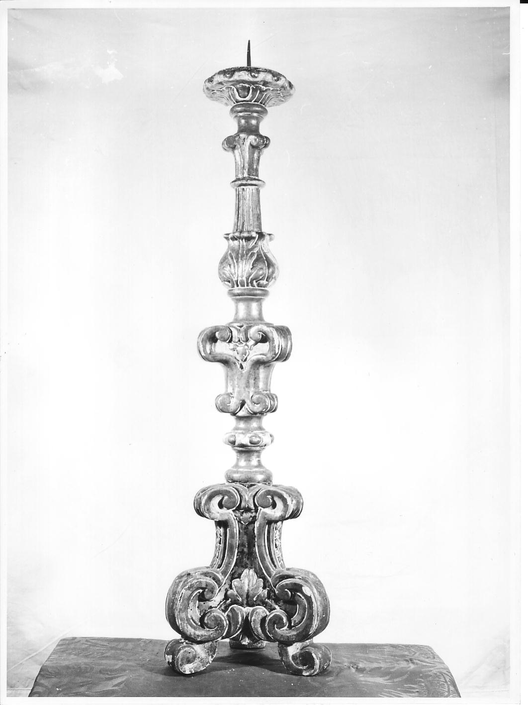 candeliere, serie - bottega ligure (metà sec. XVIII)