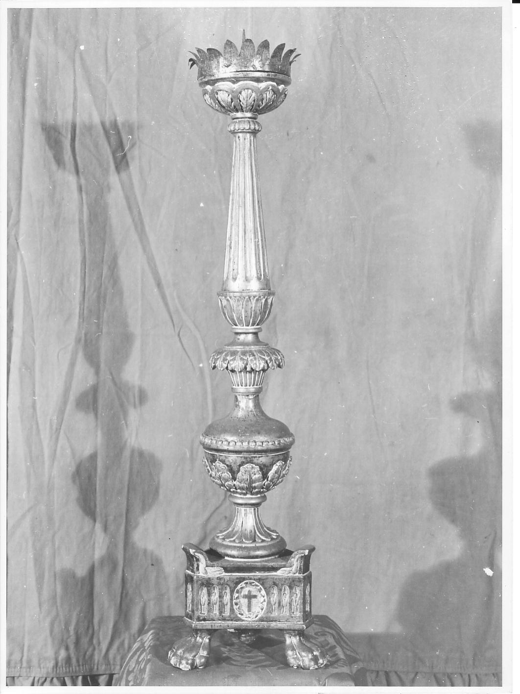 croce (candeliere, serie) - bottega ligure (sec. XIX)