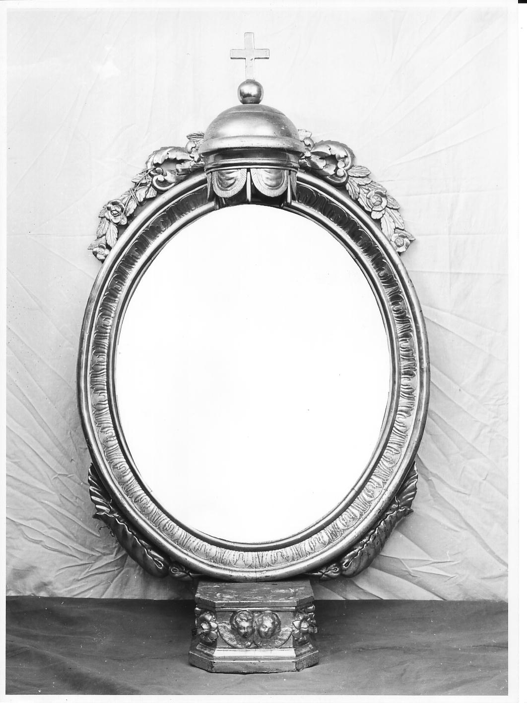 cherubini (cornice a tronetto, opera isolata) - bottega ligure (sec. XIX)