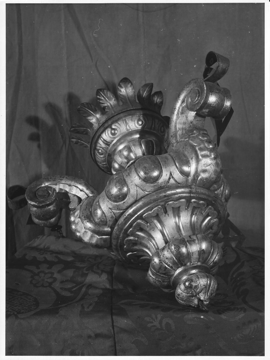 motivi decorativi vegetali (lampada pensile, coppia) - bottega ligure (fine sec. XVIII)