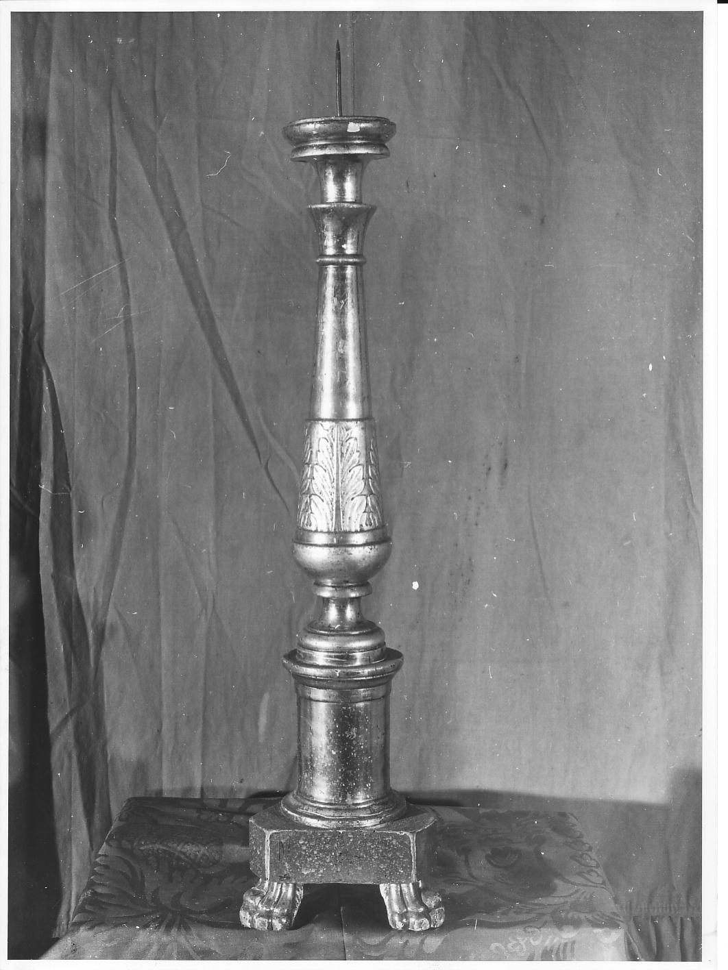 motivi decorativi vegetali (candeliere, opera isolata) - bottega ligure (sec. XIX)