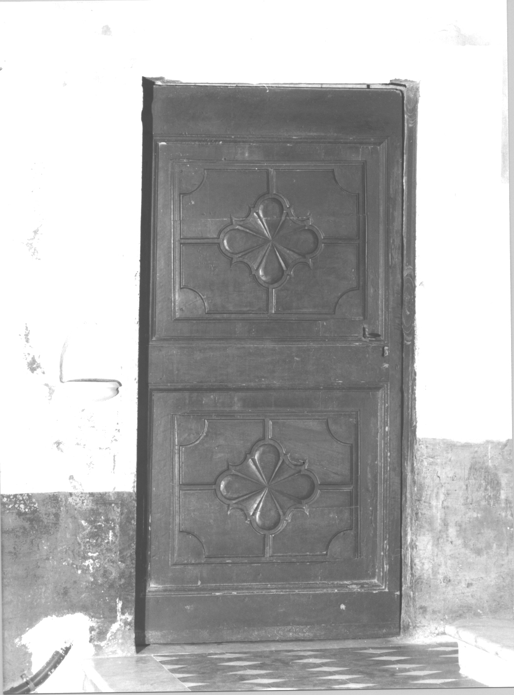 motivi decorativi astratti (porta - ad un battente, opera isolata) - bottega ligure (sec. XVIII)