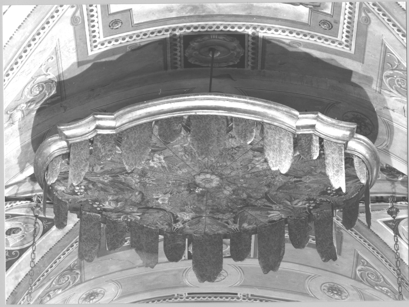 motivi decorativi vegetali e floreali (baldacchino, opera isolata) - bottega ligure (sec. XVIII)