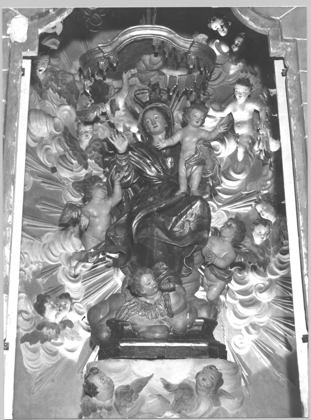 Madonna del Carmelo (statua, opera isolata) di Maragliano Anton Maria (scuola) (sec. XVIII)