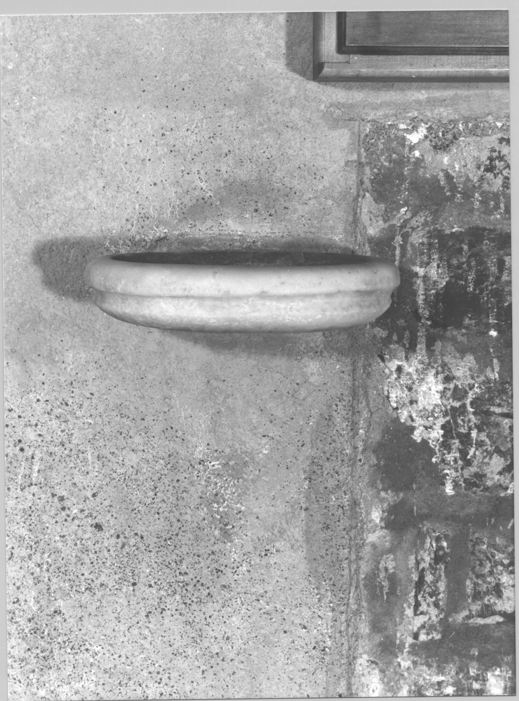 acquasantiera pensile, opera isolata - bottega ligure (sec. XIX)