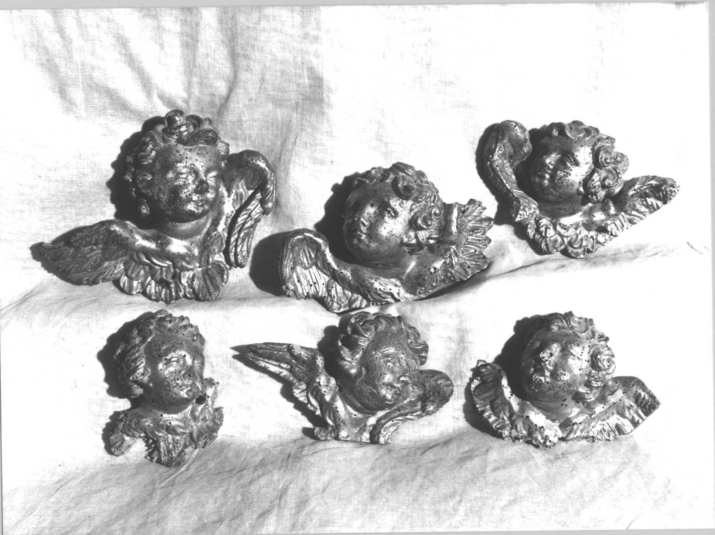 testa di cherubino (scultura, serie) - bottega ligure (seconda metà sec. XVIII)