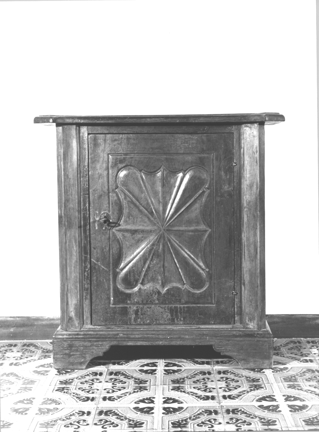 motivo decorativo geometrico (mobile, serie) - bottega ligure (sec. XVIII)