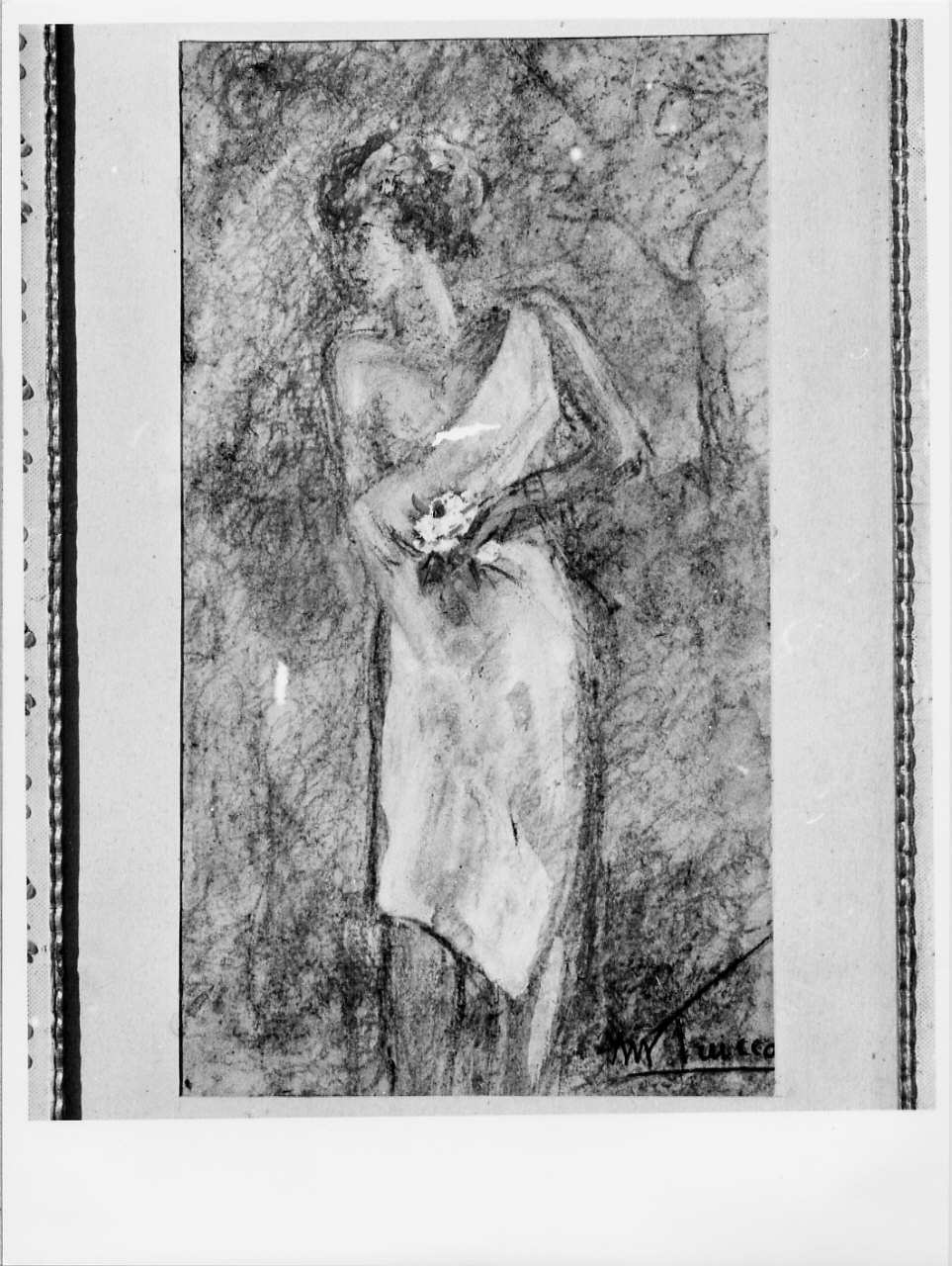 figura femminile (disegno, opera isolata) di Trucco Manlio (sec. XX)