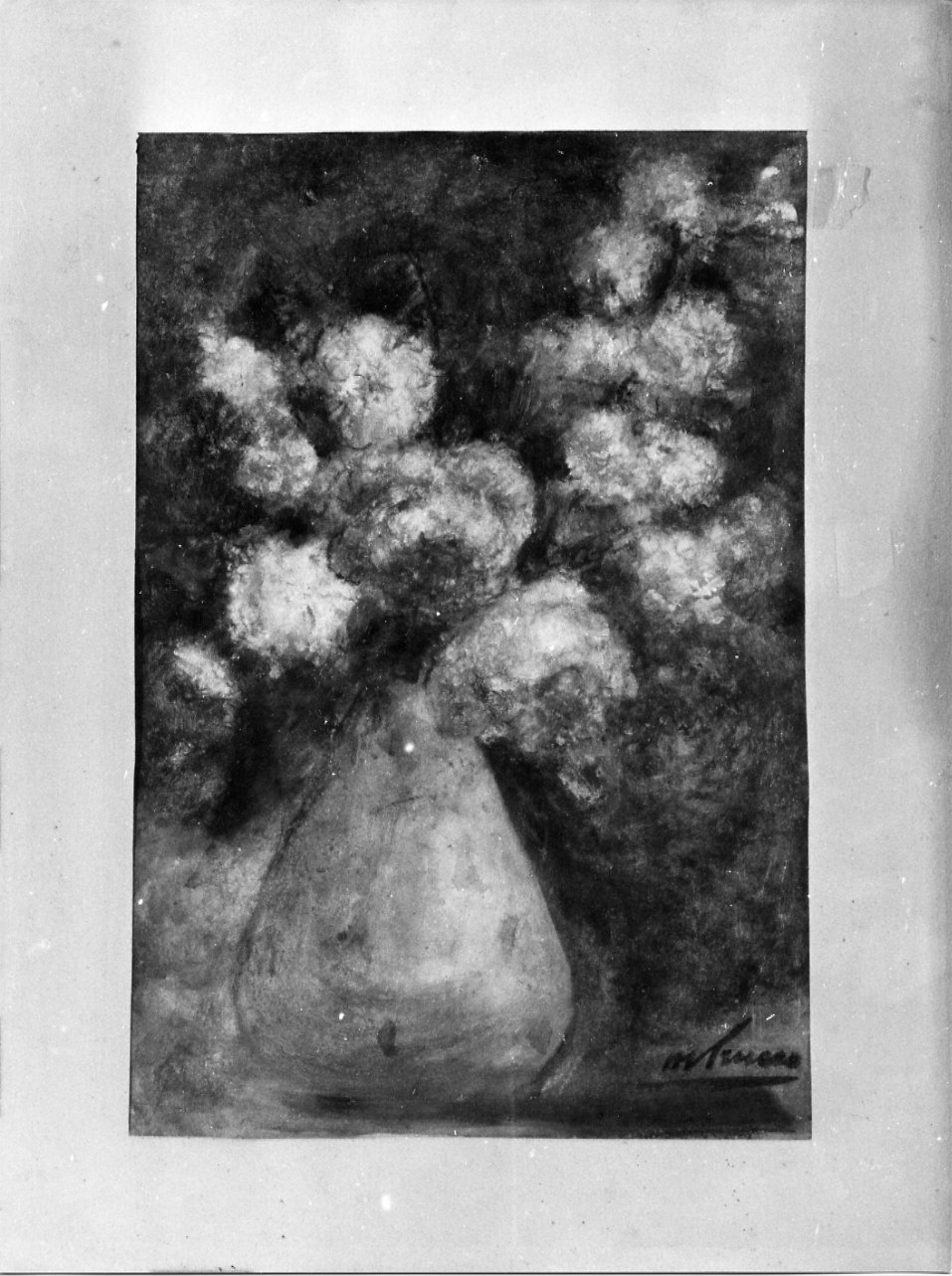 vaso con fiori (disegno, opera isolata) di Trucco Manlio (sec. XX)