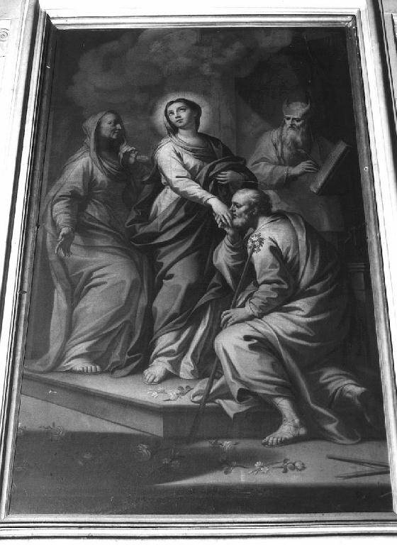 Sposalizio di Maria Vergine (dipinto) di Campora Francesco (attribuito) (prima metà sec. XVIII)