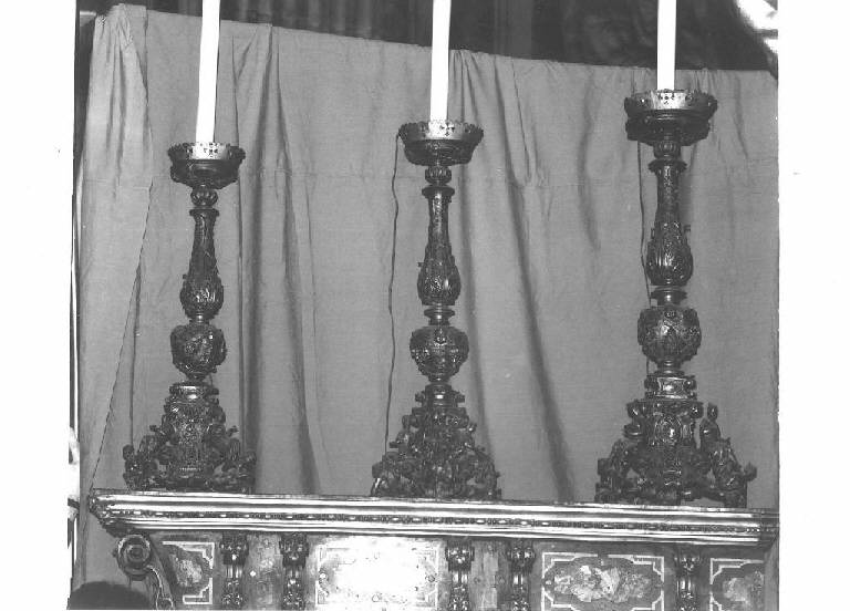 candeliere, serie - bottega veneta (inizio sec. XVII)