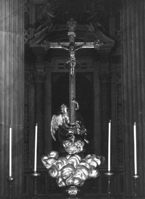 Cristo crocifisso (croce d'altare) di Puget Pierre (attribuito) (terzo quarto sec. XVII)