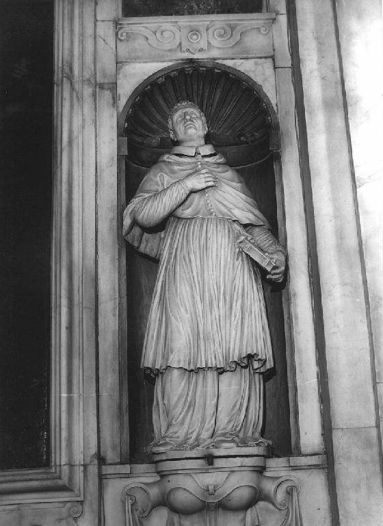Santo (statua, elemento d'insieme) di Carlone Taddeo (attribuito) (fine/inizio secc. XVI/ XVII)