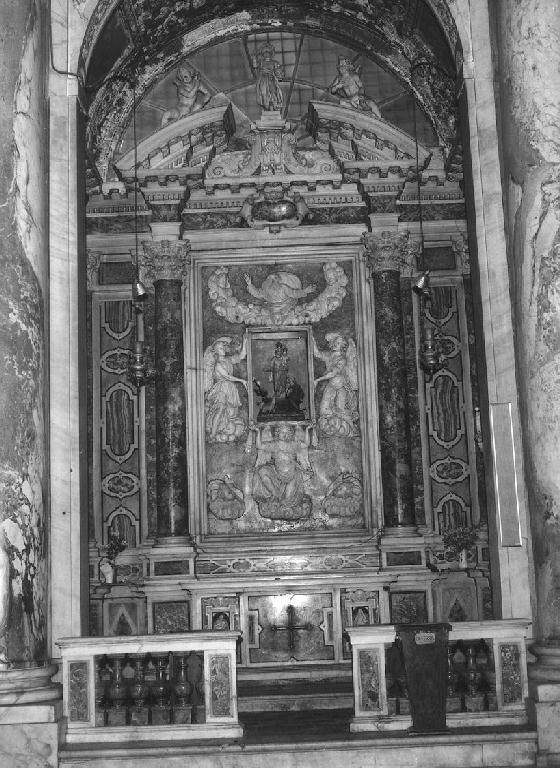 elementi decorativi (altare, elemento d'insieme) di Carlone Tommaso (attribuito) (primo quarto sec. XVII)