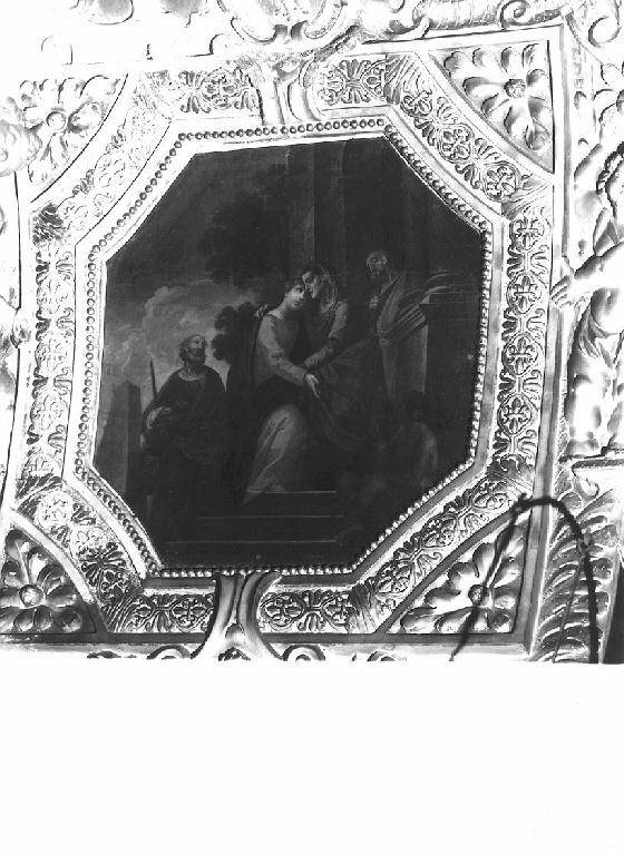 visitazione (dipinto, elemento d'insieme) di Celle Giovanni Luca (attribuito), Celle Gerolamo (attribuito) (ultimo quarto sec. XVIII)