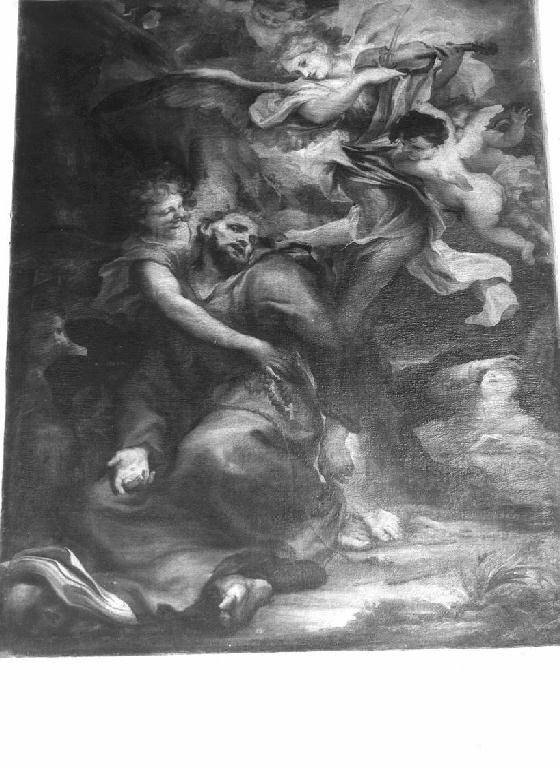 estasi di San Francesco d'Assisi (dipinto) di De Ferrari Gregorio (attribuito) (seconda metà sec. XVII)