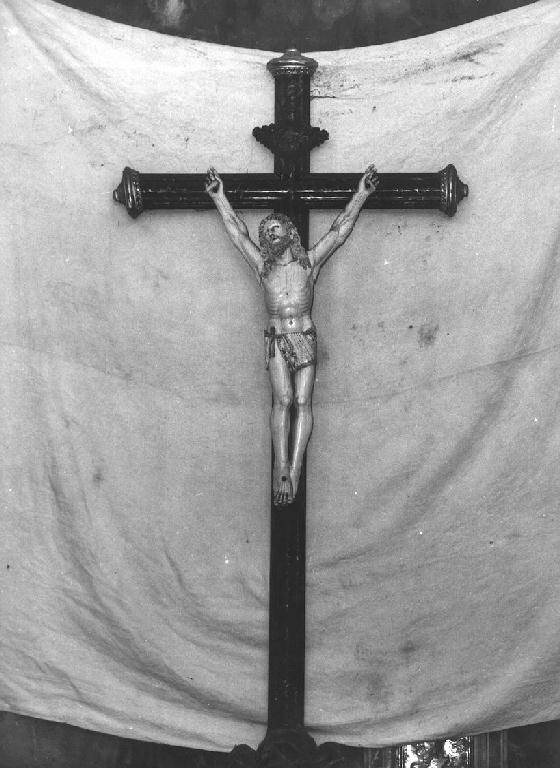 Cristo crocifisso (croce d'altare) - ambito spagnolo (fine sec. XVII, sec. XIX)