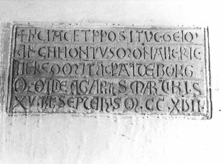 lapide tombale - bottega ligure (primo quarto sec. XIII)