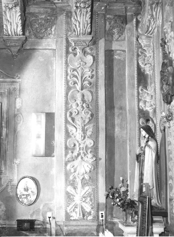 motivi decorativi vegetali (decorazione plastica) di Sparzo Marcello (attribuito) (inizio sec. XVII)